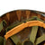 Original U.S. WWII - Early Vietnam War M1 Helmet With Mitchell Pattern Camouflage Helmet Cover, Elastic Band, and Early Vietnam Liner. Original Items