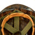 Original U.S. WWII - Early Vietnam War M1 Helmet With Mitchell Pattern Camouflage Helmet Cover, Elastic Band, and Early Vietnam Liner. Original Items