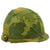 Original U.S. WWII Vietnam War M1 Helmet with USMC Reversible Camouflage Cover Original Items