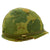 Original U.S. WWII Vietnam War M1 Helmet with USMC Reversible Camouflage Cover Original Items