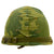 Original U.S. WWII Vietnam War M1 Helmet with USMC Reversible Camouflage Cover Original Items