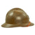 Original French WWII Complete M1926 Adrian Helmet with R.F. Infantry Badge - Olive Green Original Items