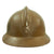 Original French WWII Complete M1926 Adrian Helmet with R.F. Infantry Badge - Olive Green Original Items