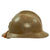Original French WWII Complete M1926 Adrian Helmet with R.F. Infantry Badge - Olive Green Original Items