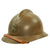 Original French WWII Complete M1926 Adrian Helmet with R.F. Infantry Badge - Olive Green Original Items