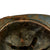 Original French WWI Early Issue Model 1915 Adrian Helmet in Horizon Blue with RF Engineer Badge - Complete Original Items