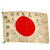 Original Japanese WWII Named Hand Painted Cloth Good Luck Flag - 27 ½” x 41” Original Items