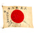 Original Japanese WWII Hand Painted Cloth Good Luck Flag - 27" x 39" Original Items