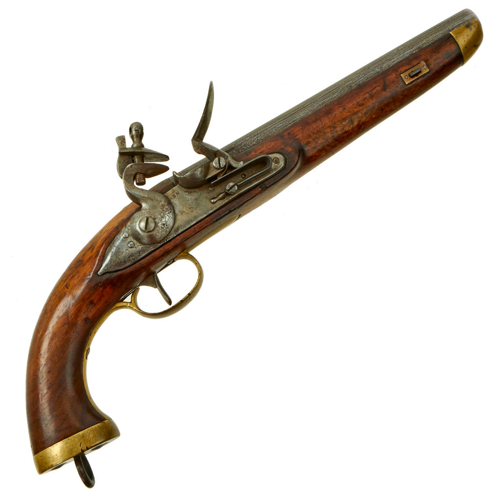 Original Dutch Napoleonic Flintlock Naval Pistol marked HAARLEM and AMSTERDAM - circa 1800-1810 Original Items