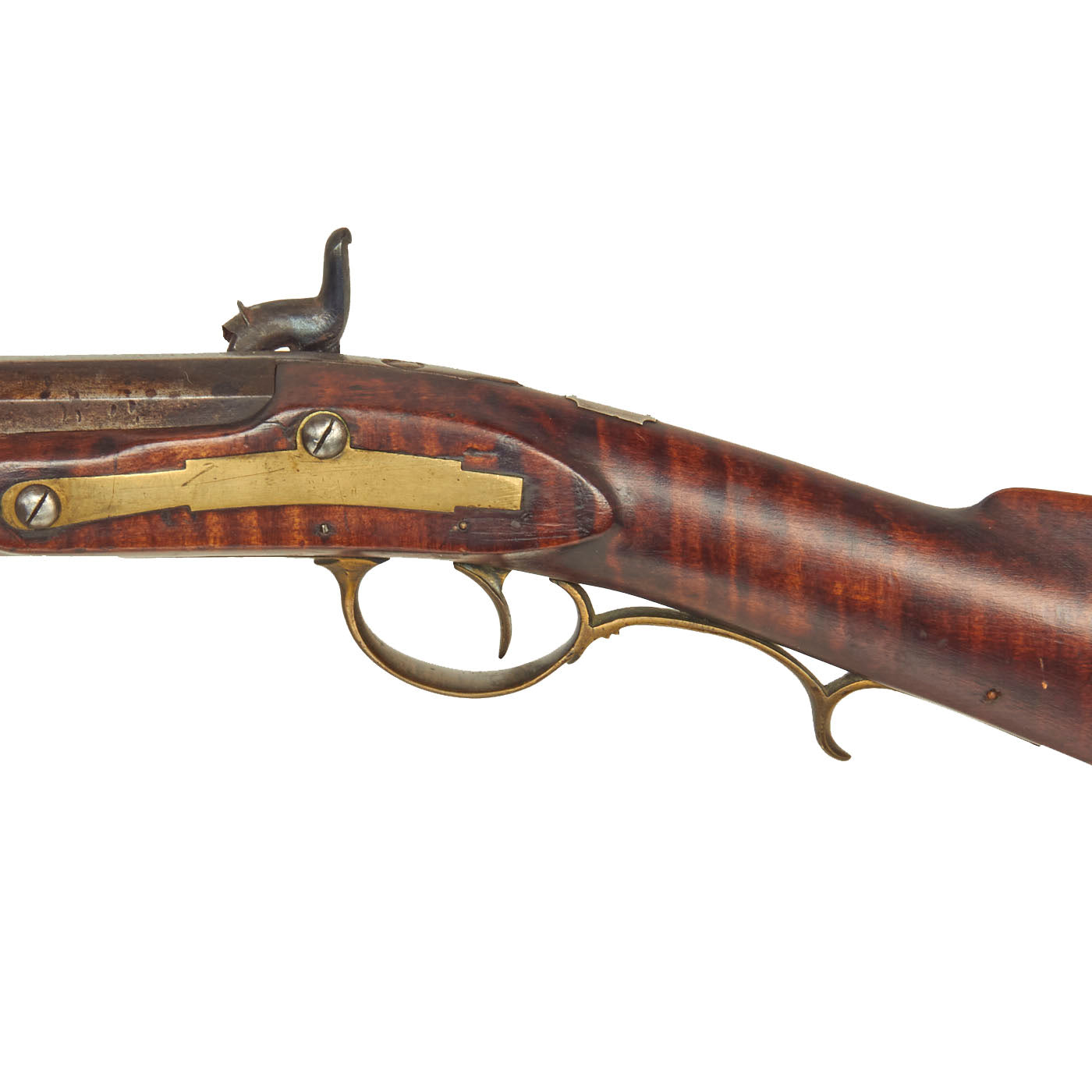 Original U.S. Pennsylvania Flintlock Long Rifle Converted to Percussio ...
