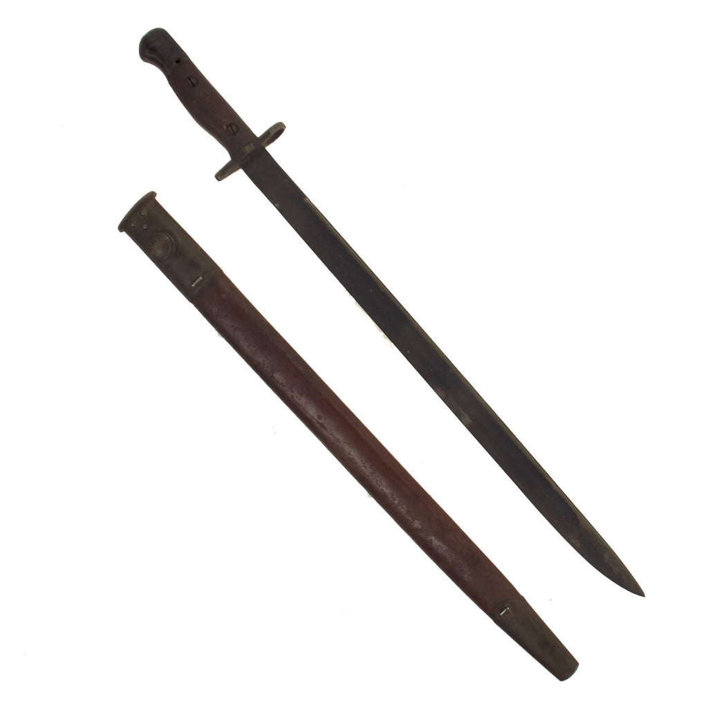 Original WWII Australian Unissued P1907 SMLE Bayonet dated 1943 with 1942 Dated Scabbard by Orange Arsenal Original Items