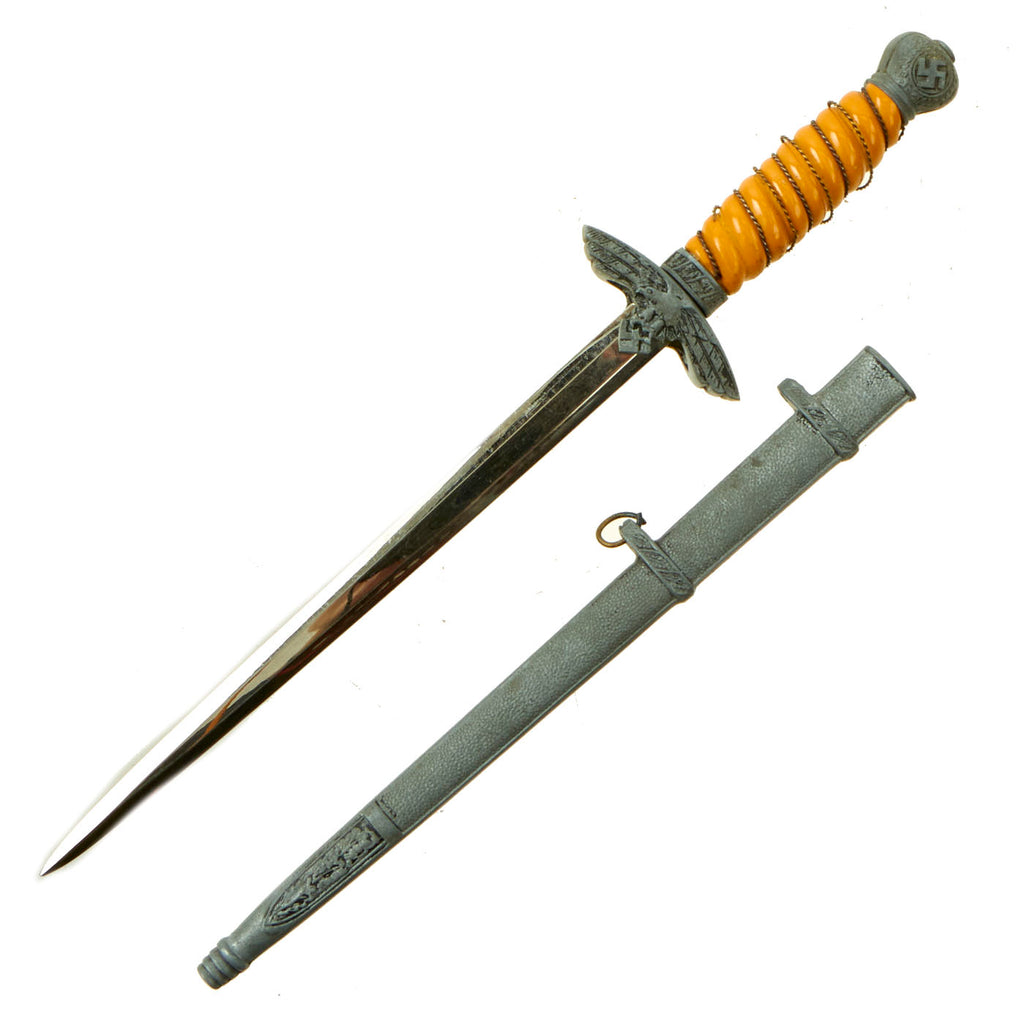 Original German WWII Miniature 2nd Model Luftwaffe Dagger / Letter Opener with Scabbard Original Items
