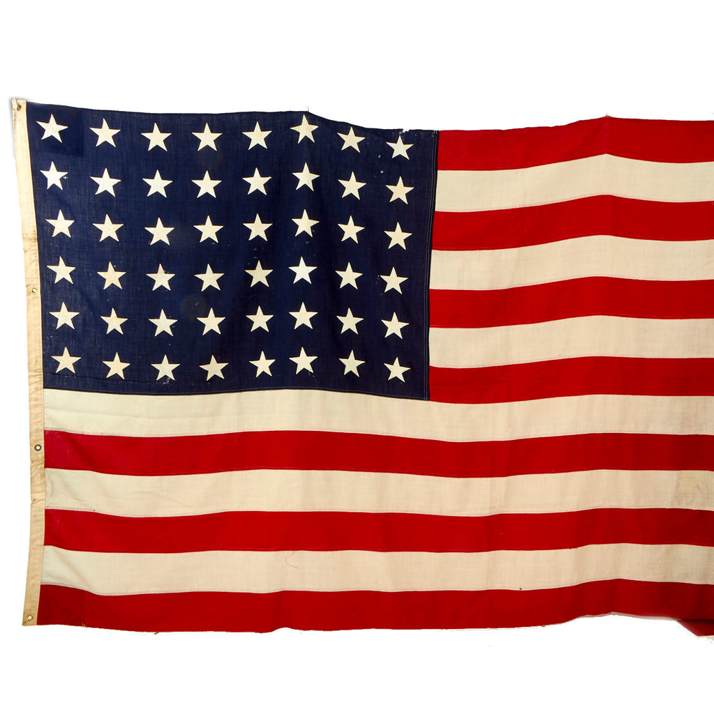 Original U.S. WWII 48 Star US Navy Issued Wool Ensign of the United States - 119” x 62” Original Items