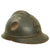 Original French WWI Issue Model 1915 Adrian Helmet in Horizon Blue with RF Badge Original Items