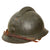 Original French WWI Issue Model 1915 Adrian Helmet Shell in Horizon Blue with RF Badge Original Items
