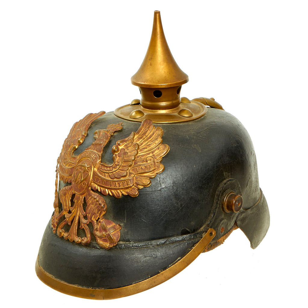 Original Imperial German WWI Prussian Grenadier Regiment M1895 Infantry Pickelhaube Spiked Helmet Original Items