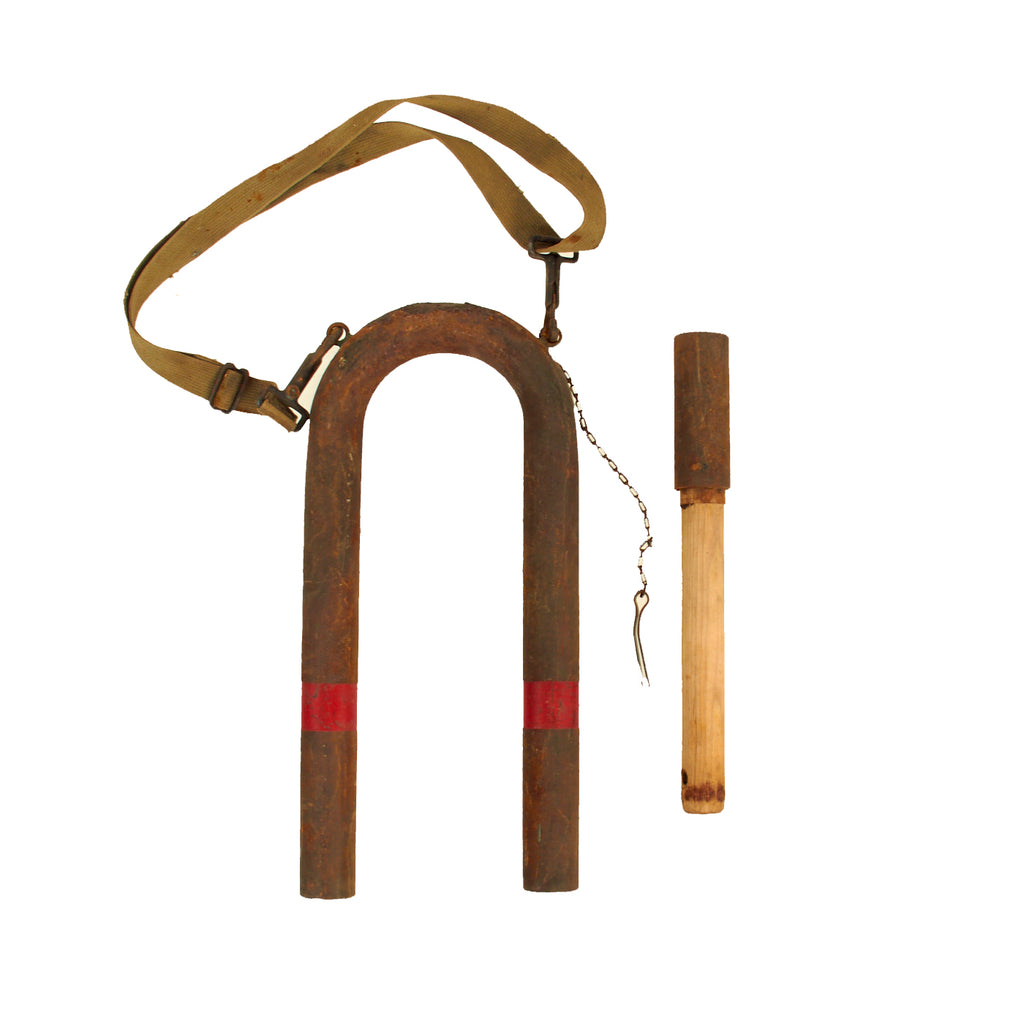 Original WWI / WWII U.S. Gas Alert Trench Gong Alarm Original Items