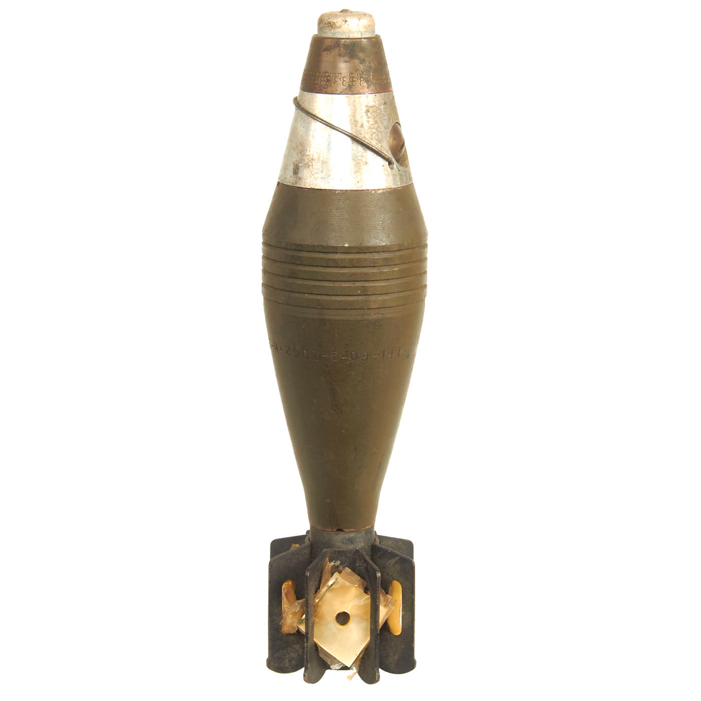 Original U.S. Korean War M49A2 60mm Deactivated Mortar Round Dated 195 ...