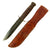 Original U.S. WWII USN Mark 2 KA-BAR Blade Marked Fighting Knife with Leather Scabbard Original Items