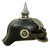 Original Imperial German WWI Captured Prussian EM/NCO M1915 Pickelhaube Spiked Helmet - Complete Original Items