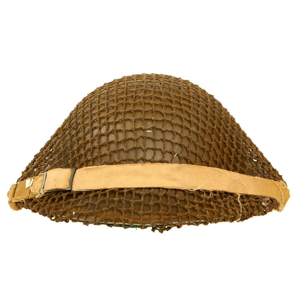 Original Canadian WWII Brodie MkII Steel Helmet Complete with Helmet Net by General Steel Wares of Toronto - Dated 1941 - 7 ¾ Original Items