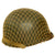 Original U.S. WWII Named Major’s Rank Painted M1 Swivel Bale Helmet Complete with Net - McCord Shell with International Molded Plastics Liner Original Items