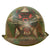 Original U.S. Vietnam War M1 Helmet and Liner With Replicated ARVN Ranger Markings and Camouflage Original Items
