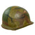 Original U.S. Vietnam War M1 Helmet and Liner With Replicated ARVN Ranger Markings and Camouflage Original Items