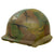 Original U.S. Vietnam War M1 Helmet and Liner With Replicated ARVN Ranger Markings and Camouflage Original Items