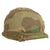 RARE Original U.S. ca.1950s 10th Special Forces M1 Helmet with German Splinter Camouflage Cover Original Items