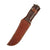 Original WWII Rare Serrated EG Waterman EGW Leather Grip Survival Knife with Leather Scabbard Original Items