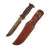 Original WWII Rare Serrated EG Waterman EGW Leather Grip Survival Knife with Leather Scabbard Original Items