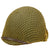 Original U.S. WWII McCord Front Seam Swivel Bale M1 Helmet with Net and Seaman Paper Co Liner - Complete Original Items