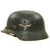 Original German WWII M40 Single Decal Luftwaffe Helmet Complete with 59cm Liner & Chinstrap - ET66 Original Items