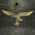 Original German WWII M40 Single Decal Luftwaffe Helmet Complete with 59cm Liner & Chinstrap - ET66 Original Items