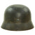Original German WWII M40 Single Decal Luftwaffe Helmet Complete with 59cm Liner & Chinstrap - ET66 Original Items