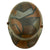 Original German WWI M16 Stahlhelm Helmet with Panel Camouflage Paint & Liner - Named - Marked ET64 Original Items