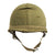 Original U.S. WWII Vietnam War M1-C Paratrooper Helmet with 101st Airborne Marked Olive Drab Cover - 1967 Original Items