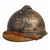 Original French WWI M1915 Horizon Blue Adrian Mountain Trooper Chasseurs Helmet With Soldat De La Grande Guerre Plaque - Complete Original Items