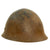 Original Japanese WWII Army Type 92 Tetsubo Combat Helmet with Named Liner and Chinstrap - Dated 1942 Original Items