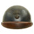 Original French WWII Model 1935 Tanker Armored Vehicle Helmet with Blue Paint Original Items