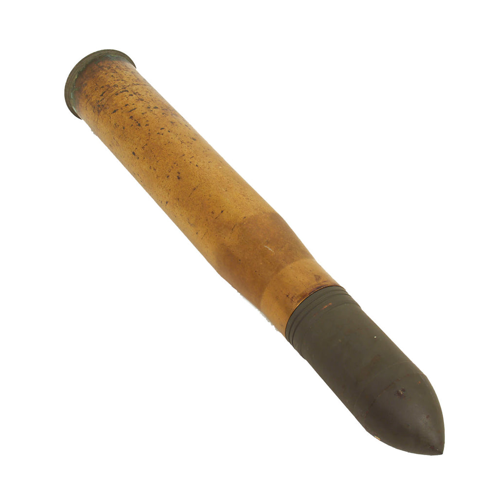 Original U.S. WWII Inert 90mm Anti-Aircraft / Armor Round For The M1/M2/M3 90mm Gun - Dated 1942 / 42 Original Items