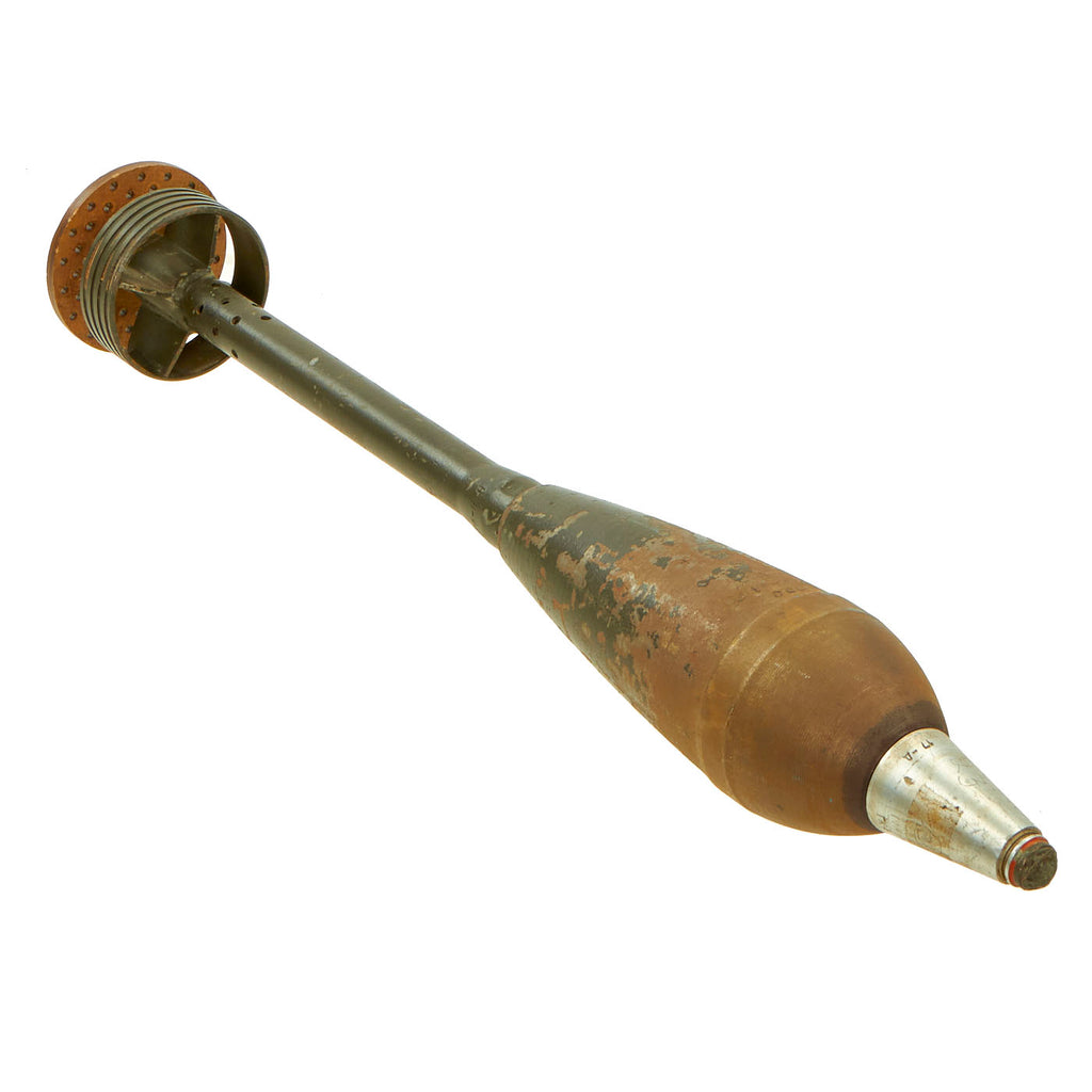 Original Soviet Cold War Era Inert 82mm O-881A Projected Recoilless Rifle Grenade Original Items