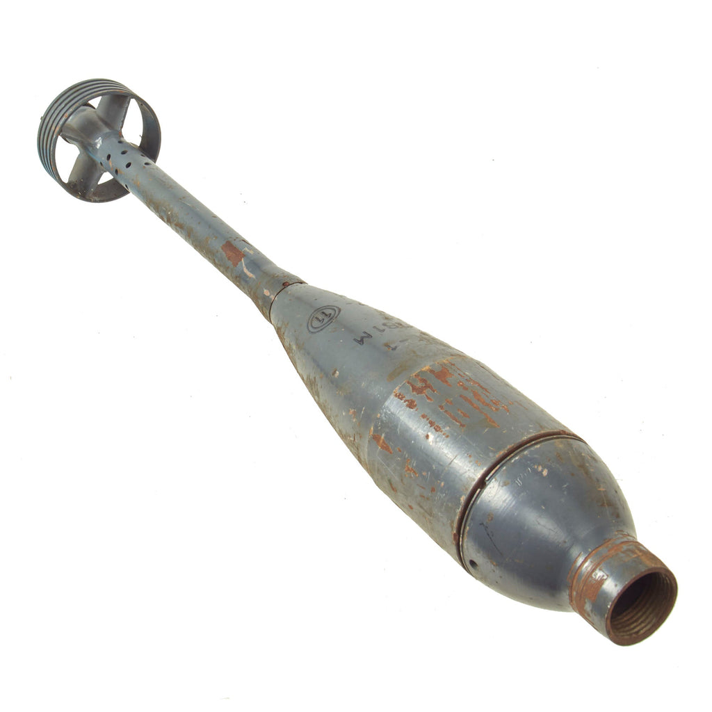 Original Soviet Cold War Era Inert 82mm BK-881 Projected Recoilless Rifle HEAT Grenade Original Items