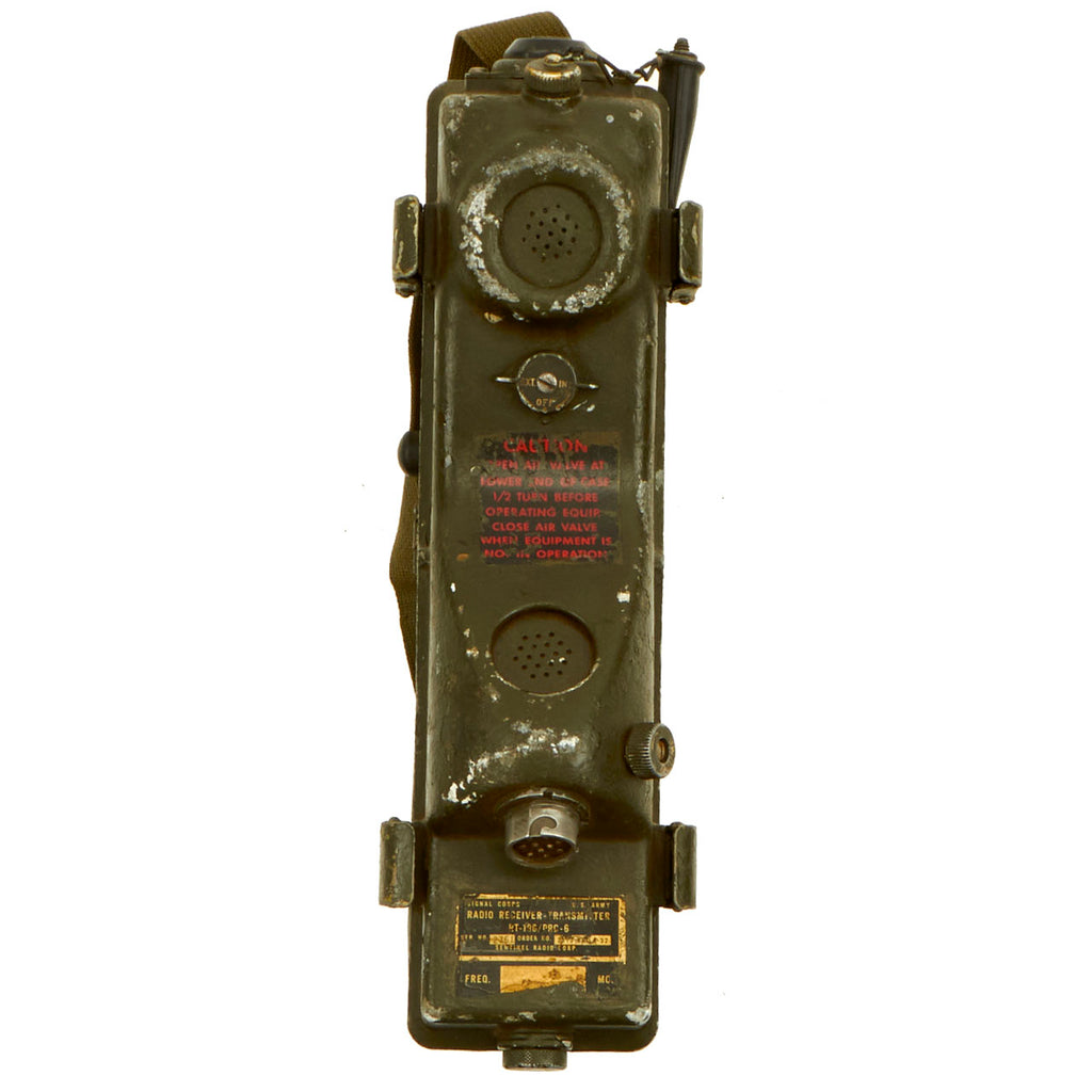 Original U.S. Vietnam War U.S.M.C. RT-196/PRC-6 "Walkie Talkie" Radio Receiver Transmitter by Sentinel Radio Original Items