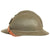 Original WWII French Model 1926 Adrian Infantry Helmet - Olive Green Repaint Original Items