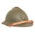Original WWII French Model 1926 Adrian Infantry Helmet - Olive Green Repaint Original Items