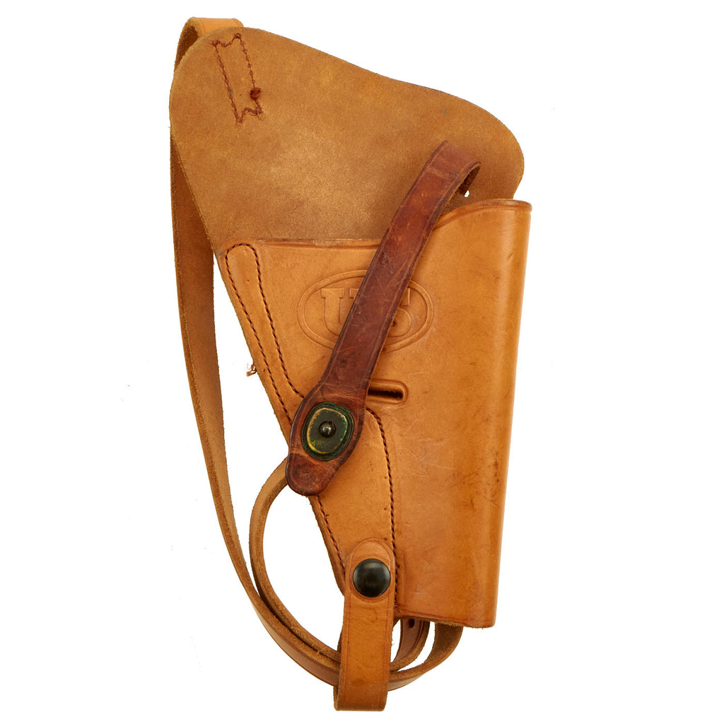 Original U.S. WWII Style .38 Victory Revolver M3 Shoulder Holster by Boyt Harness with 1962 MRT Date Original Items