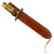 Original U.S. WWII French M1866 Chassepot Saber Bayonet Converted To Fighting Knife With Leather Scabbard - Named / Laundry Number Marked Original Items