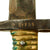 Original U.S. WWII French M1866 Chassepot Saber Bayonet Converted To Fighting Knife With Leather Scabbard - Named / Laundry Number Marked Original Items